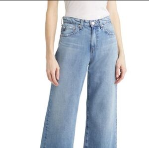 AG Saige High Waist Ankle Wide Leg Jeans (Crosswind)